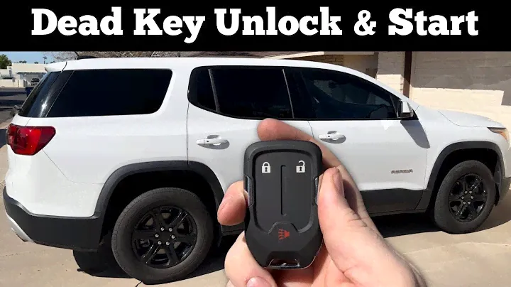 How To Unlock & Start 2017 - 2019 GMC ACADIA With A Dead Remote Key Fob Battery Not Working