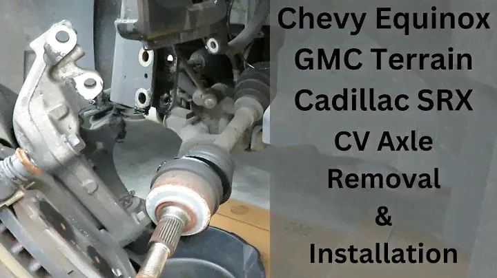 CV Axle Removal and Installation Chevy Equinox, GMC Terrain and Cadillac SRX V6 Save Money!!