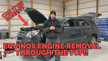Chevy Equinox 3.6 V6 Engine Removal Through The TOP - Same for Terrain Vue Torrent Malibu Impala 3.0