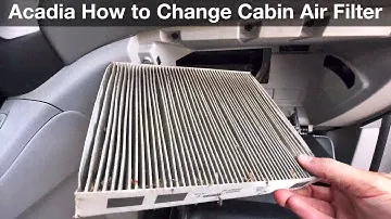 How to replace GMC Acadia Cabin Air Filter 2019