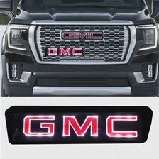 🛍 Светодиодная наклейка GMC на решетку радиатора, светодиодная наклейка на решетку DRL светильник, герб для GMC, Yukon, Sierra Safari, Savana Envoy, Каньон GMC, белая наклейка