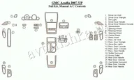 Декоративные накладки салона GMC Acadia 2007-н.в. полный набор, ручной AC Control