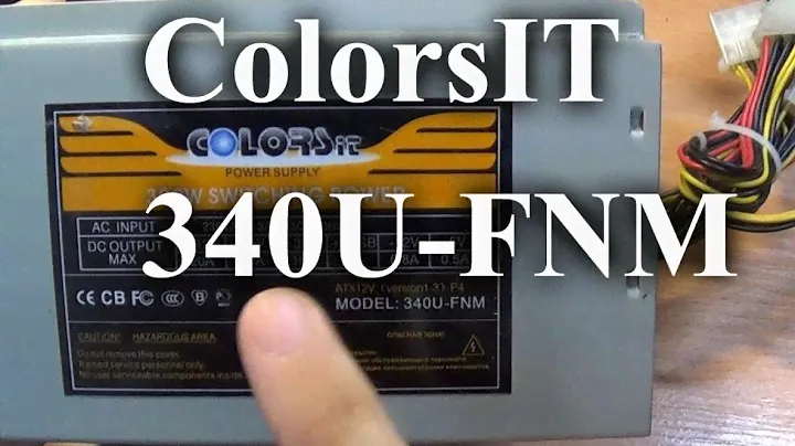 Ремонт ATX БП COLORSit 340U-FNM. Электролитические предатели.
